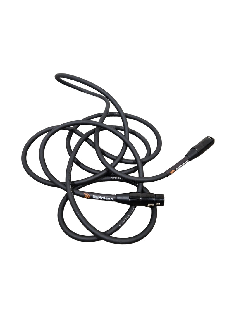 Roland 5FT Black Microphone Cable - Durable Design - Excellent - Image 1