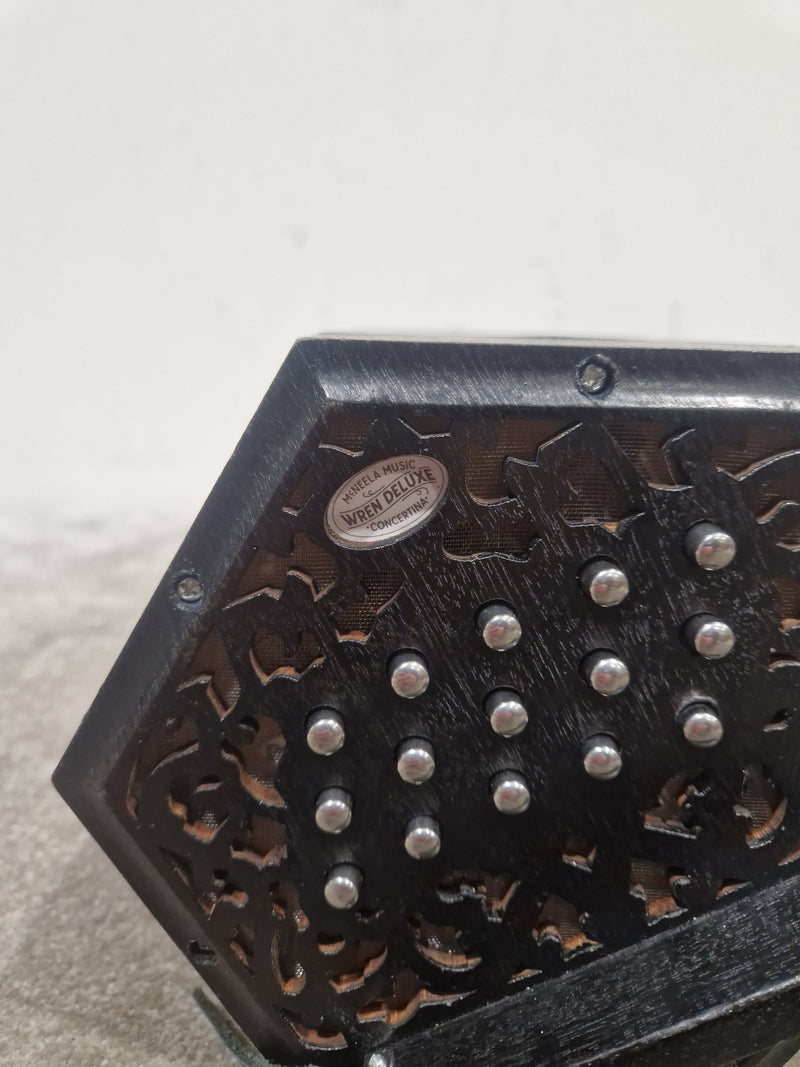 McNeela Wren Deluxe Concertina - Traditional Craftsmanship - Excellent w/ Original Box & Hard Case - Image 11