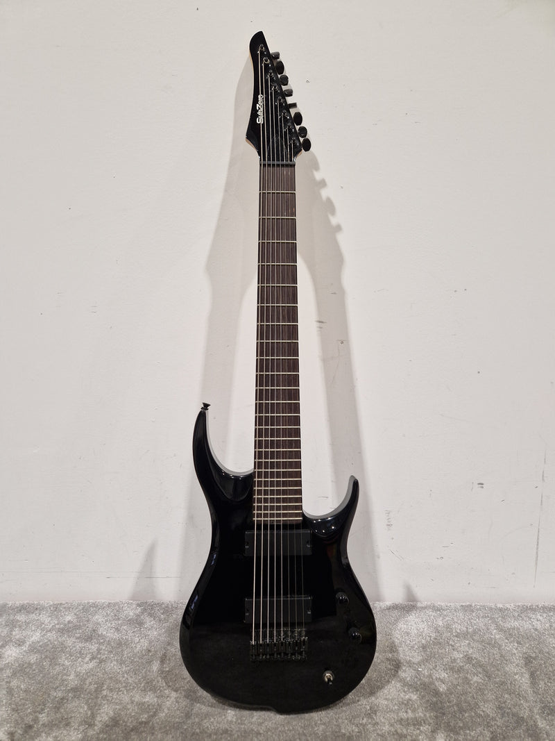 Subzero 8 String Guitar Metallic Black Electric Guitar - Extended Range - Excellent - Image 2