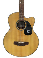 Lindo FMB-010 4 String Acoustic Bass - Natural Finish - Very Good - Image 1