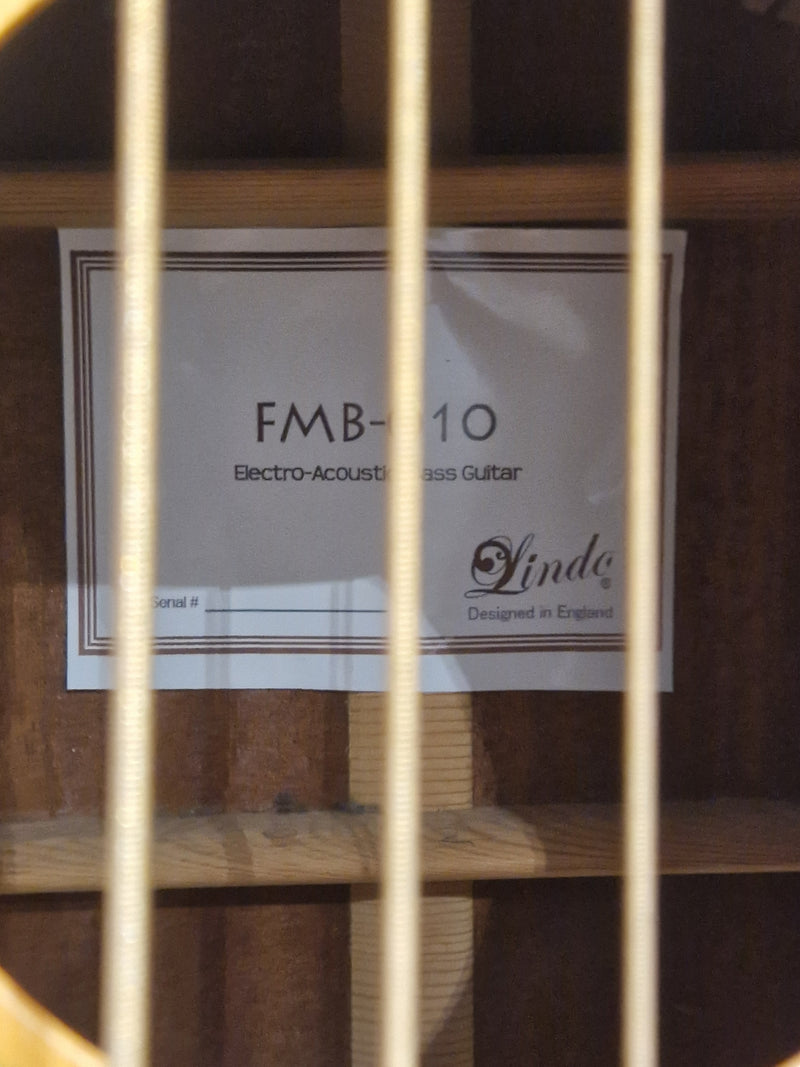 Lindo FMB-010 4 String Acoustic Bass - Natural Finish - Very Good - Image 4