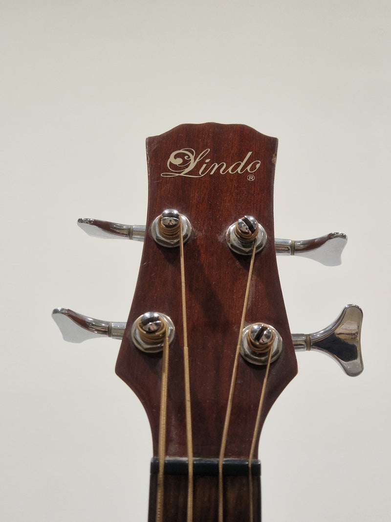 Lindo FMB-010 4 String Acoustic Bass - Natural Finish - Very Good - Image 5