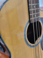 Lindo FMB-010 4 String Acoustic Bass - Natural Finish - Very Good - Image 10