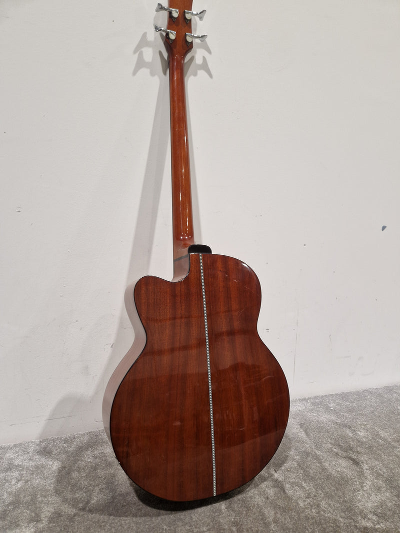 Lindo FMB-010 4 String Acoustic Bass - Natural Finish - Very Good - Image 11