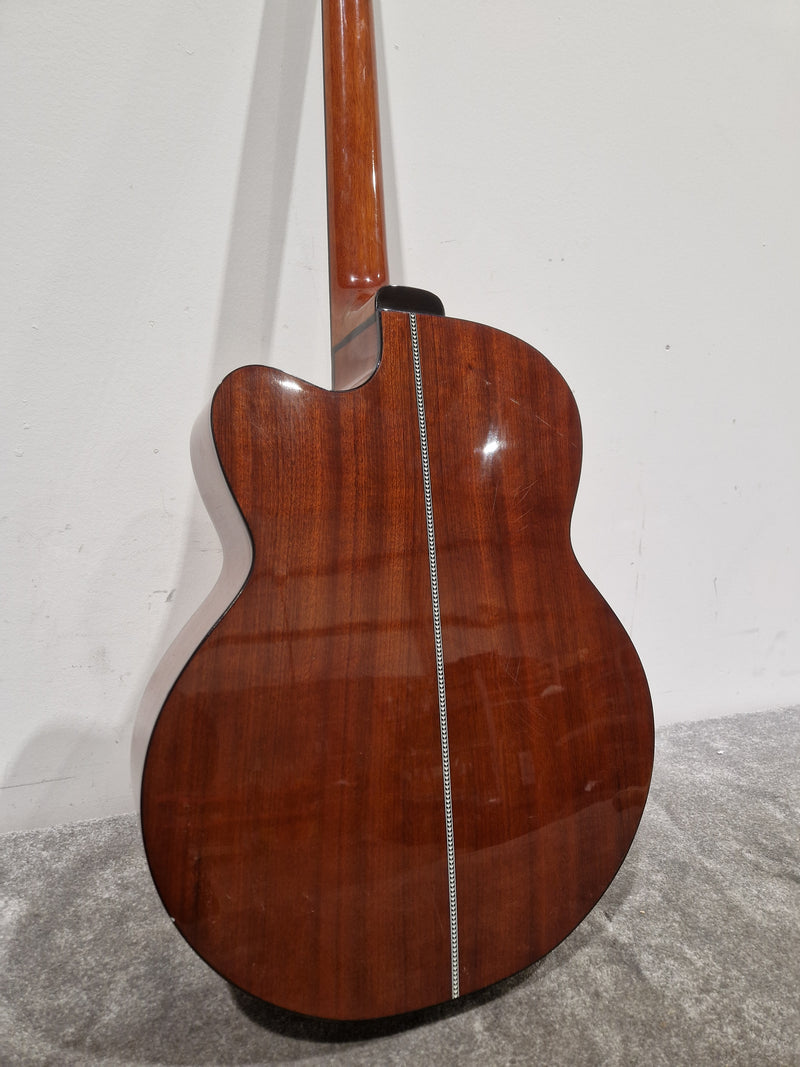 Lindo FMB-010 4 String Acoustic Bass - Natural Finish - Very Good - Image 13