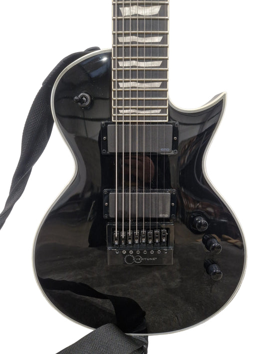 LTD ESP EC-1008 Evertune 8 String Electric Guitar - Extended Range - Excellent w/ Strap
