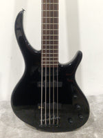 Tobias Toby 5 String Bass Indonesian IN Metallica Black Bass Guitar - Metal Finish - Excellent - Image 12