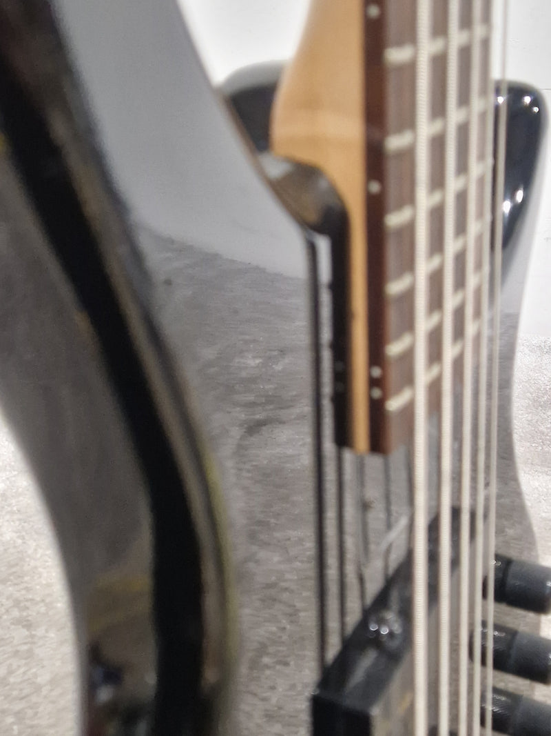 Tobias Toby 5 String Bass Indonesian IN Metallica Black Bass Guitar - Metal Finish - Excellent - Image 5