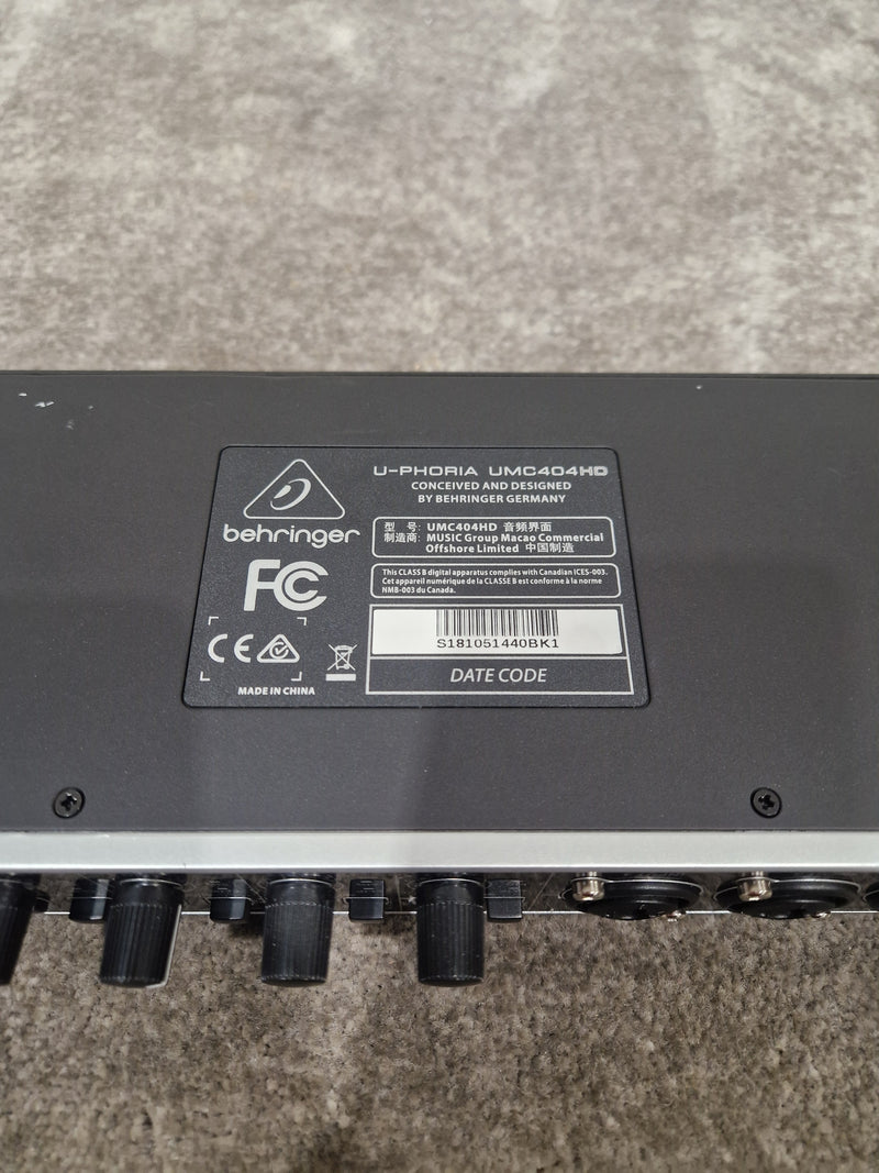 Behringer U Phoria UMC404HD Audio Interface - 4-in/4-out USB - Excellent w/ Original Box & Power Supply - Image 17