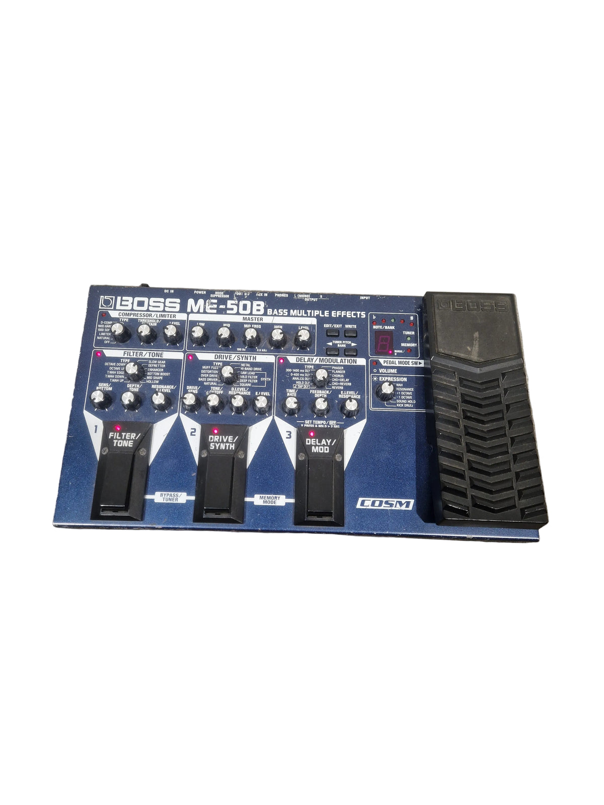 Boss ME-50B Effects Pedal - Bass Multi-Effects - Good