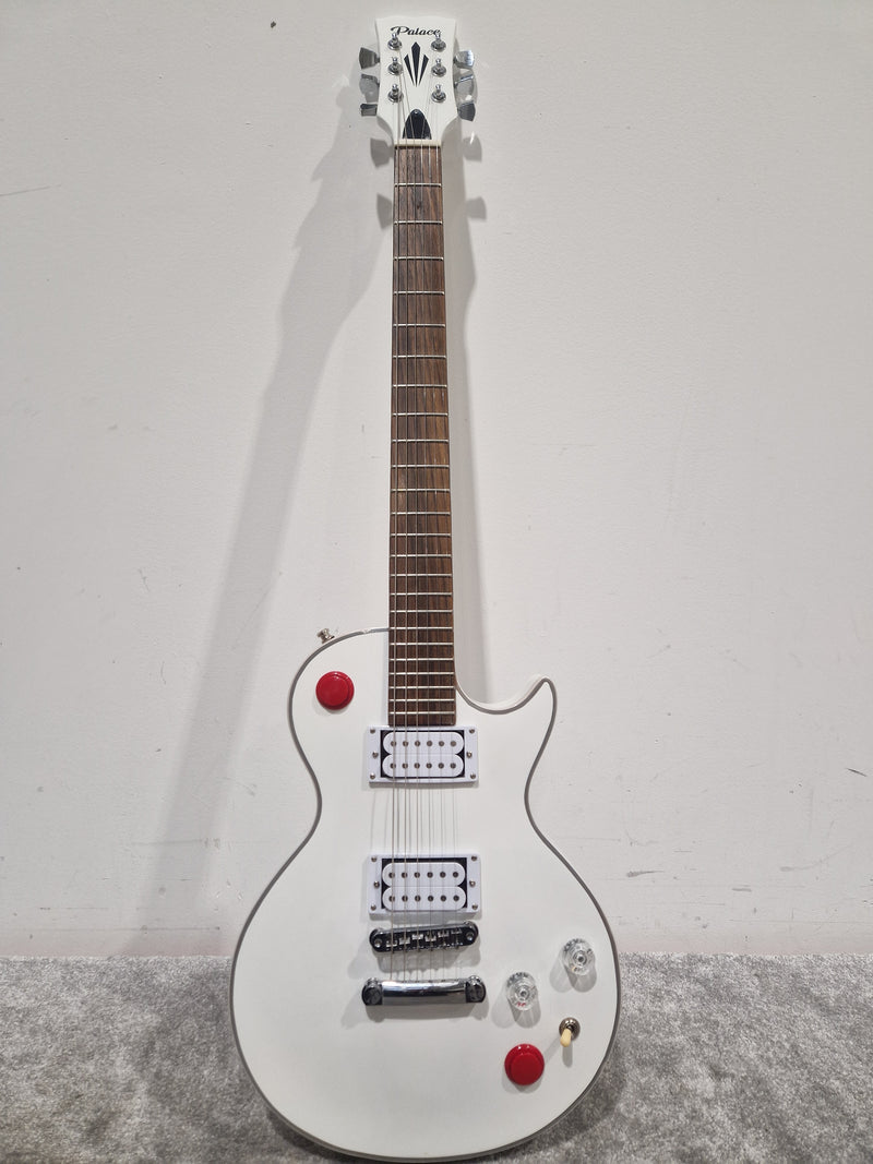 Palace Custom Buckethead Signature Alpine White LP Style Electric Guitar - Signature Design - Very Good - Image 2