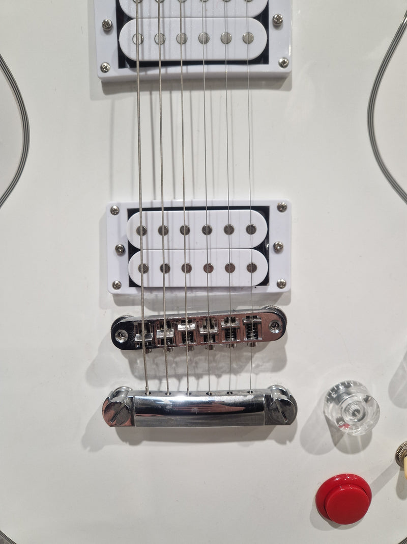 Palace Custom Buckethead Signature Alpine White LP Style Electric Guitar - Signature Design - Very Good - Image 24
