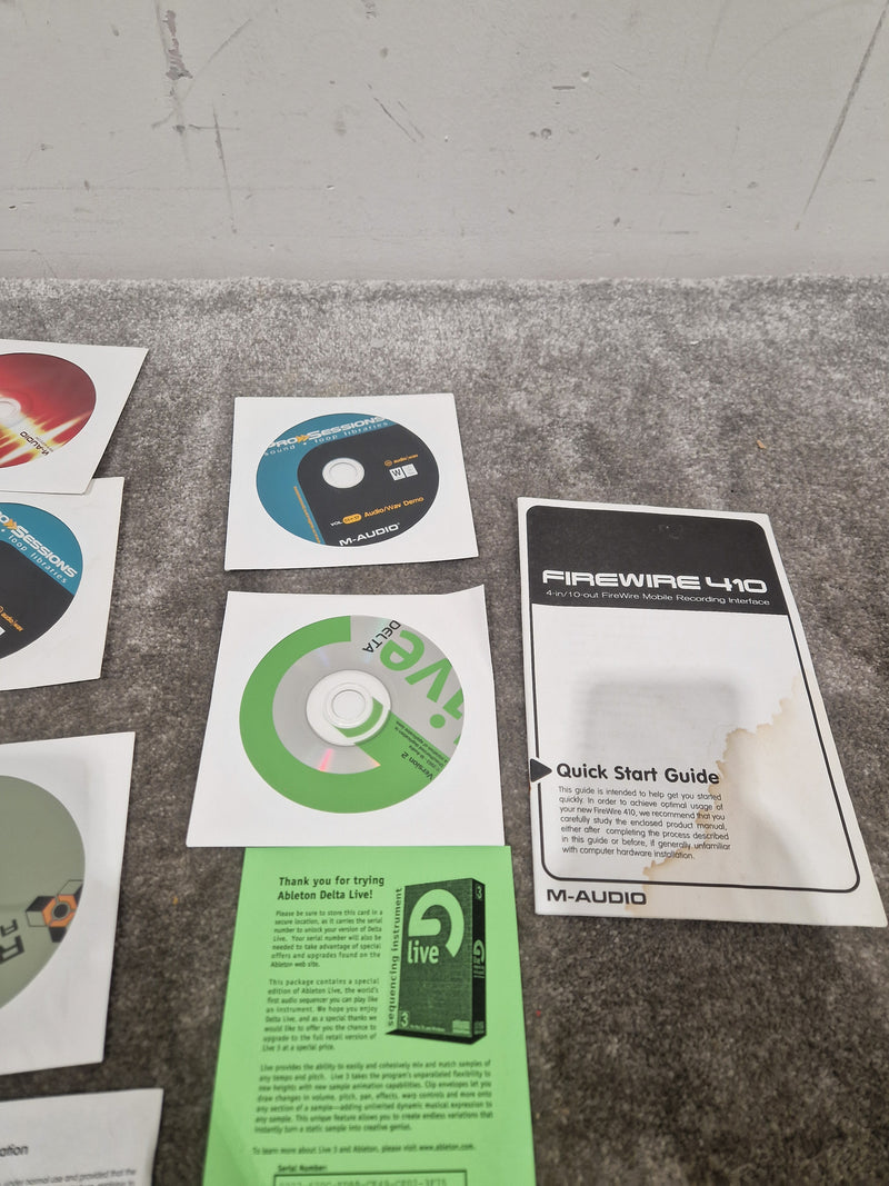 M-AUDIO Firewire 410 Recording Interface - 8-in/8-out - Good w/ Connector cable & 5 cd bundle - Image 8