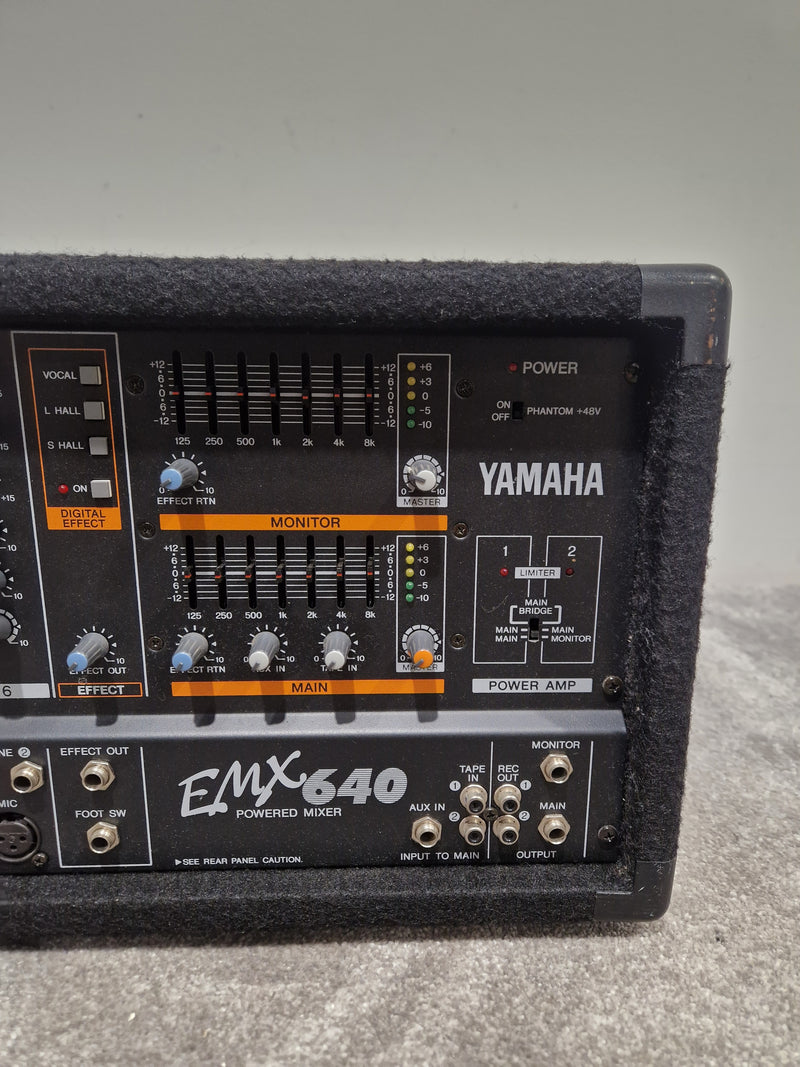 YAMAHA EMX640 Powered Mixer - 200W Stereo - Excellent w/ Power Supply - Image 4