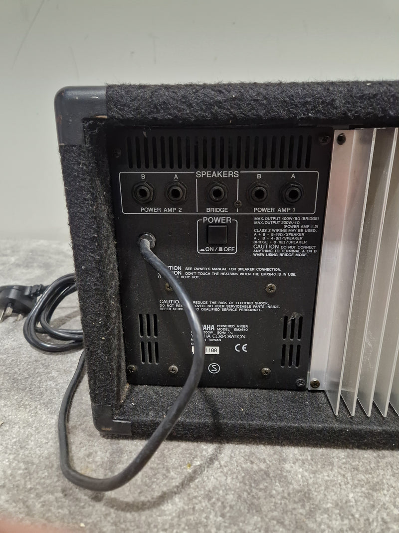 YAMAHA EMX640 Powered Mixer - 200W Stereo - Excellent w/ Power Supply - Image 10