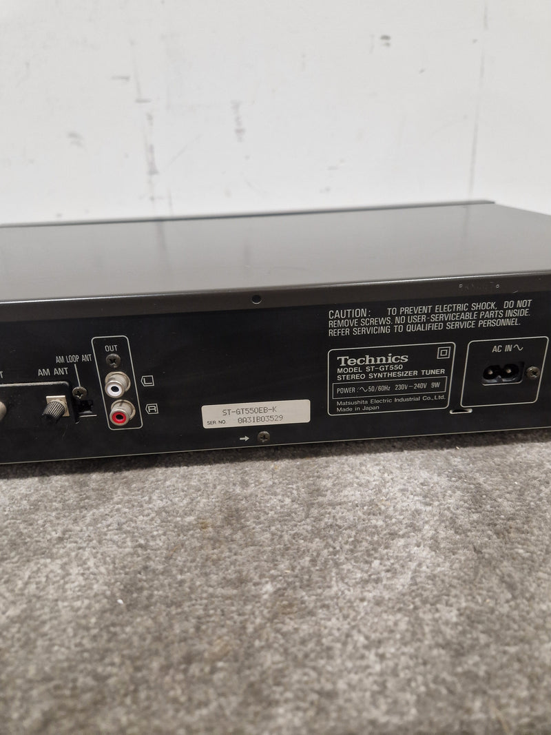 Technics ST-GT550 Tuner - High Sensitivity - Excellent w/ Power Supply - Image 9