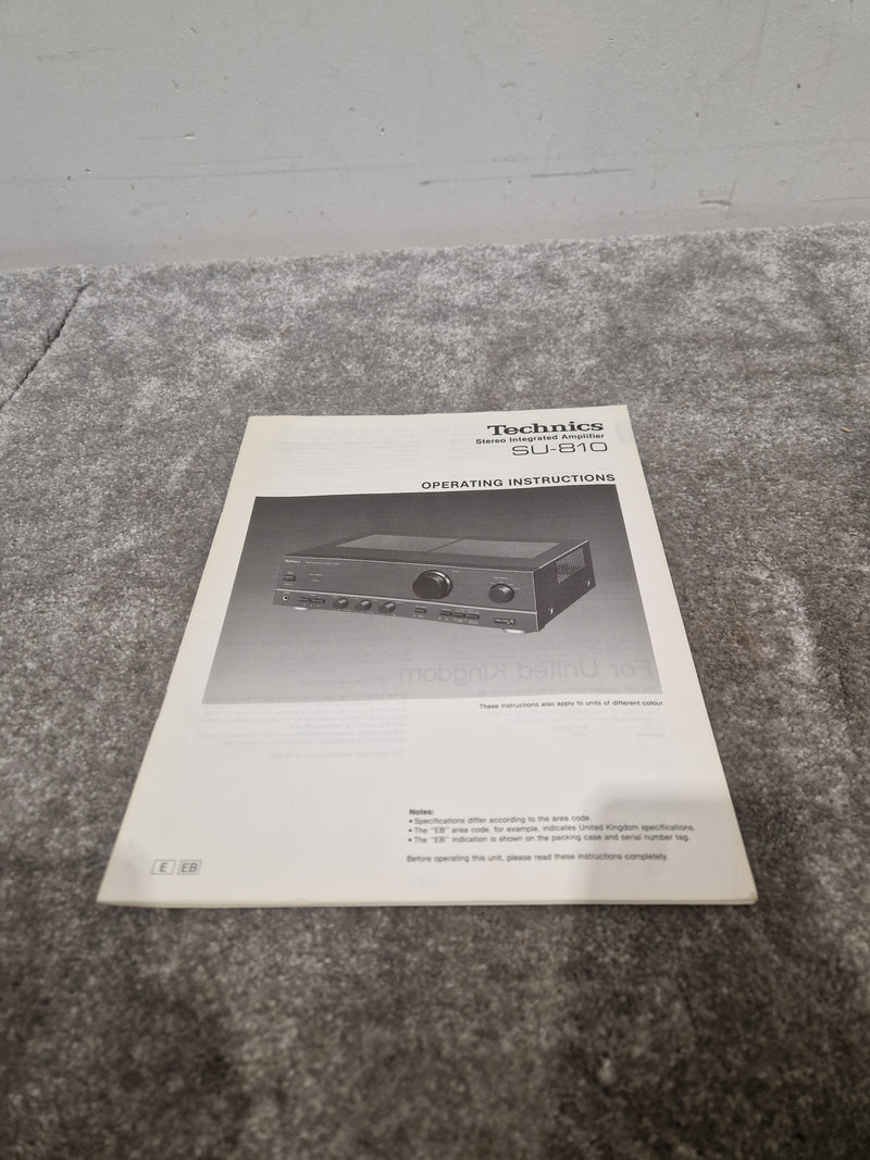 Technics SU-810 Amplifier - Integrated Stereo - Spares or Repair w/ Power Supply - Image 14