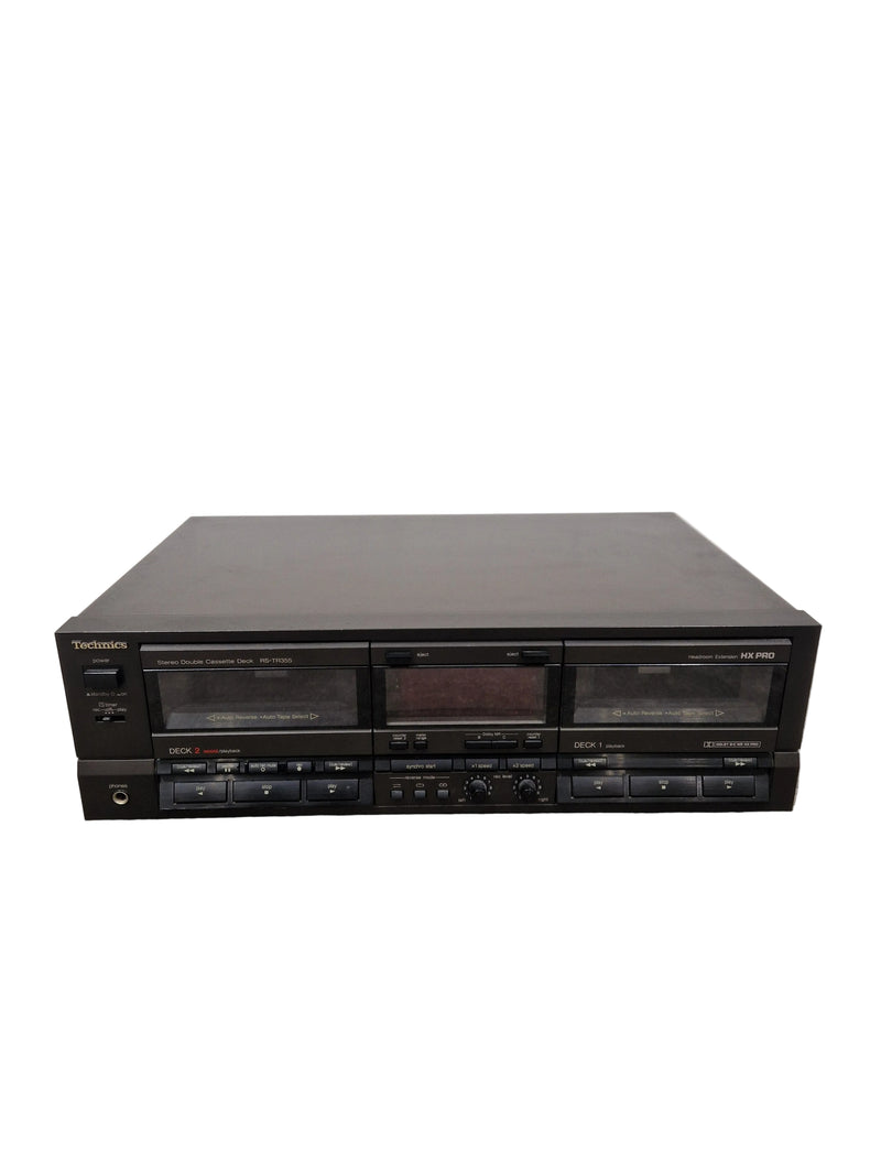 Technics RS-TR355 Cassette Deck - Dual Cassette - Spares or Repair w/ Power Supply - Image 1