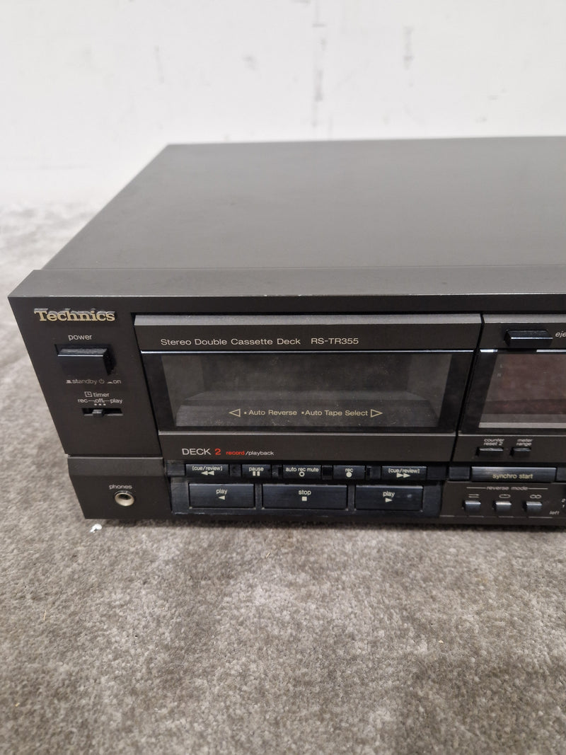 Technics RS-TR355 Cassette Deck - Dual Cassette - Spares or Repair w/ Power Supply - Image 4