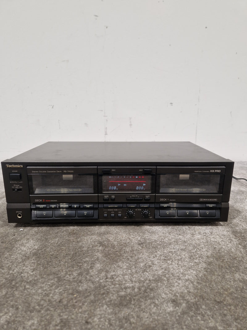 Technics RS-TR355 Cassette Deck - Dual Cassette - Spares or Repair w/ Power Supply - Image 12