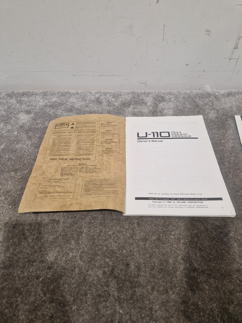 Roland U-110 MIDI PCM Sound Module - Rackmount Module - Very Good w/ Power Supply - Image 15