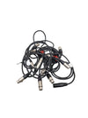 JOB-LOT OF Microphone Cables - 7X Black Cables - Assorted Lengths - Good - Photo 1