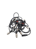 JOB-LOT OF Microphone Cables - 7X Black Cables - Assorted Lengths - Good - Image 1