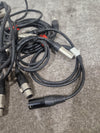 JOB-LOT OF Microphone Cables - 7X Black Cables - Assorted Lengths - Good - Photo 3