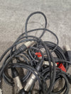 JOB-LOT OF Microphone Cables - 7X Black Cables - Assorted Lengths - Good - Photo 2