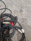 JOB-LOT OF Microphone Cables - 7X Black Cables - Assorted Lengths - Good - Photo 5