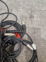 JOB-LOT OF Microphone Cables - 7X Black Cables - Assorted Lengths - Good - Image 5