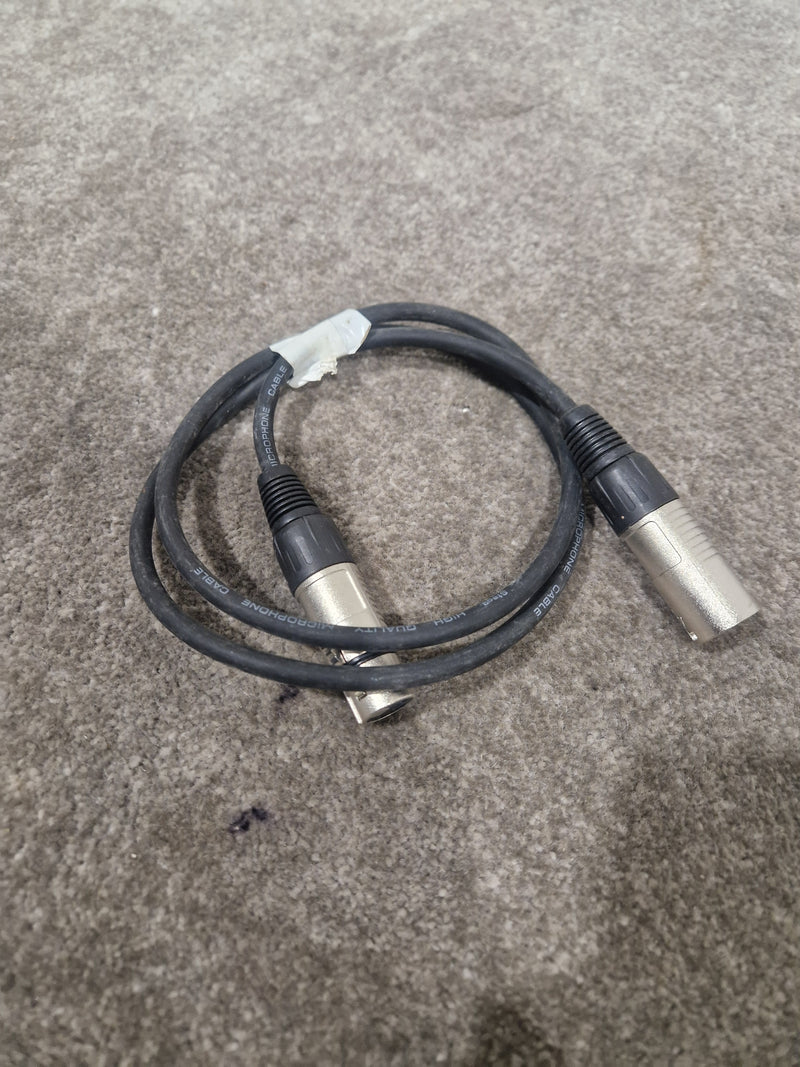 JOB-LOT OF Microphone Cables - 7X Black Cables - Assorted Lengths - Good - Image 6