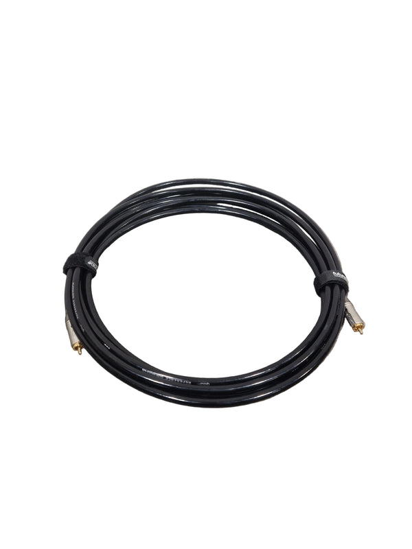 QED Single Reference Subwoofer Cable High Quality Black 15FT Audio Cable - High Fidelity - Excellent