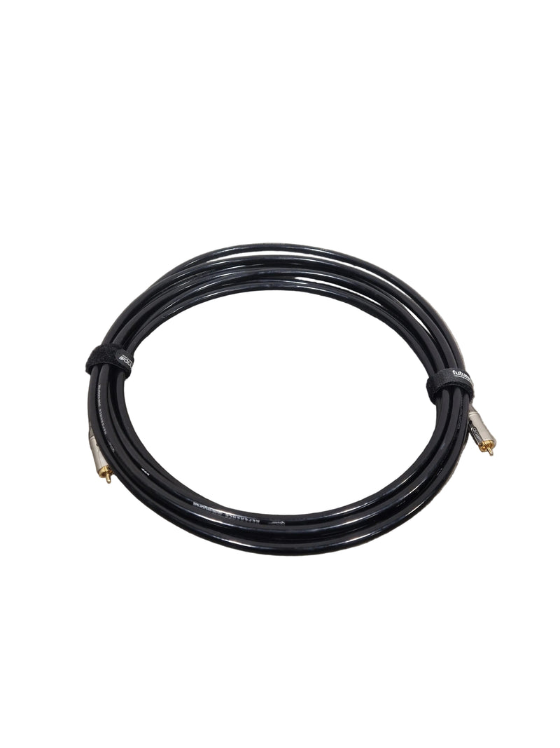 QED Single Reference Subwoofer Cable High Quality Black 15FT Audio Cable - High Fidelity - Excellent - Image 1
