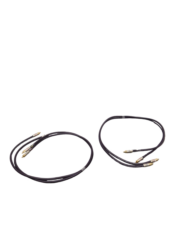 Purple RCA Phono Cable Straight Wire 2FT Pair Audio Cable - High-Quality - Excellent