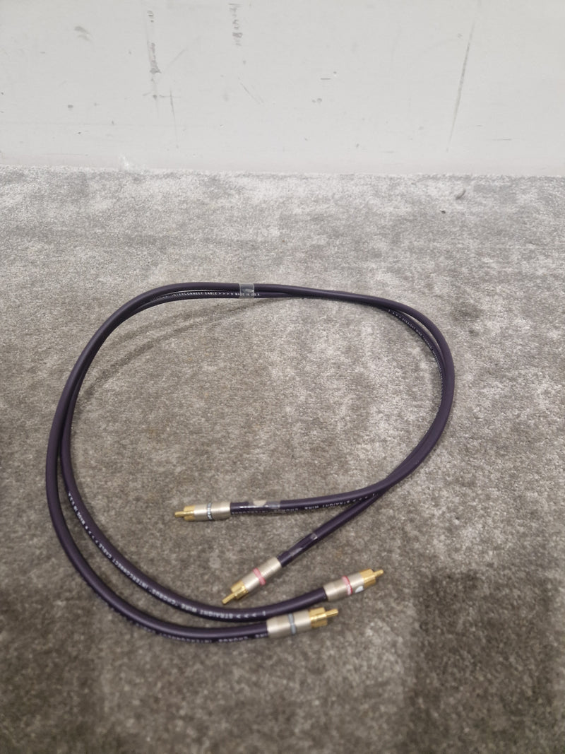 Purple RCA Phono Cable Straight Wire 2FT Pair Audio Cable - High-Quality - Excellent - Image 4