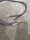 Purple RCA Phono Cable Straight Wire 2FT Pair Audio Cable - High-Quality - Excellent - Photo 5