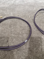 Purple RCA Phono Cable Straight Wire 2FT Pair Audio Cable - High-Quality - Excellent - Image 2