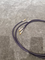 Purple RCA Phono Cable Straight Wire 2FT Pair Audio Cable - High-Quality - Excellent - Image 3