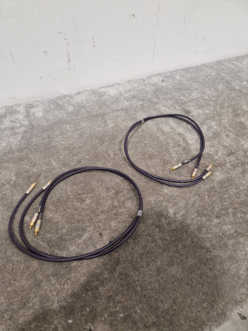 Purple RCA Phono Cable Straight Wire 2FT Pair Audio Cable - High-Quality - Excellent - Image 8