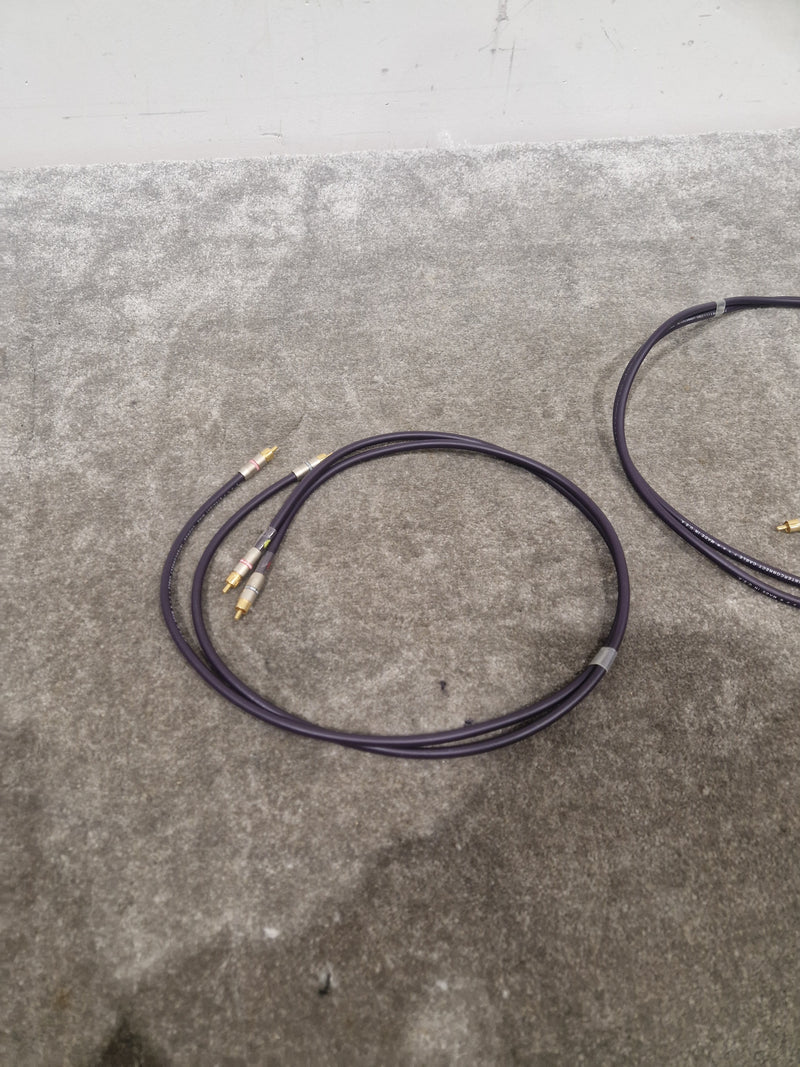 Purple RCA Phono Cable Straight Wire 2FT Pair Audio Cable - High-Quality - Excellent - Image 9