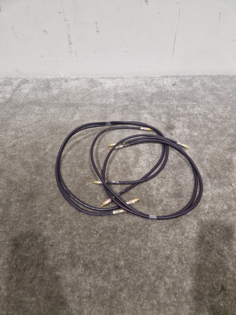 Purple RCA Phono Cable Straight Wire 2FT Pair Audio Cable - High-Quality - Excellent - Image 10