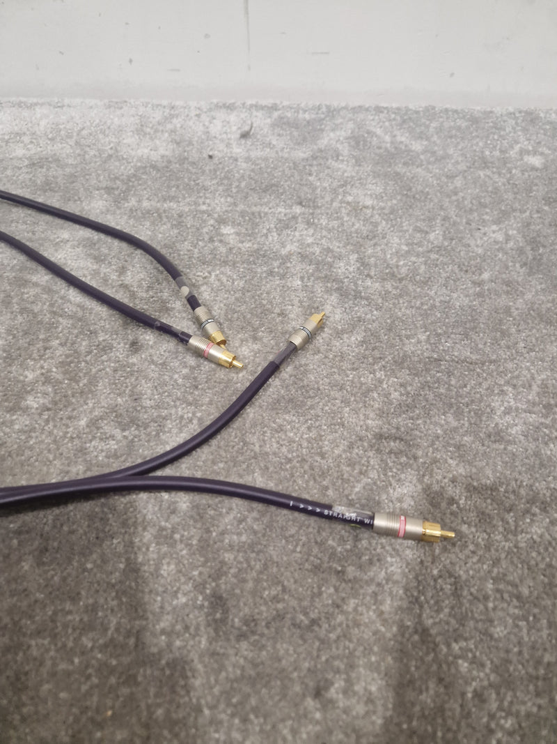 Purple RCA Phono Cable Straight Wire 2FT Pair Audio Cable - High-Quality - Excellent - Image 12