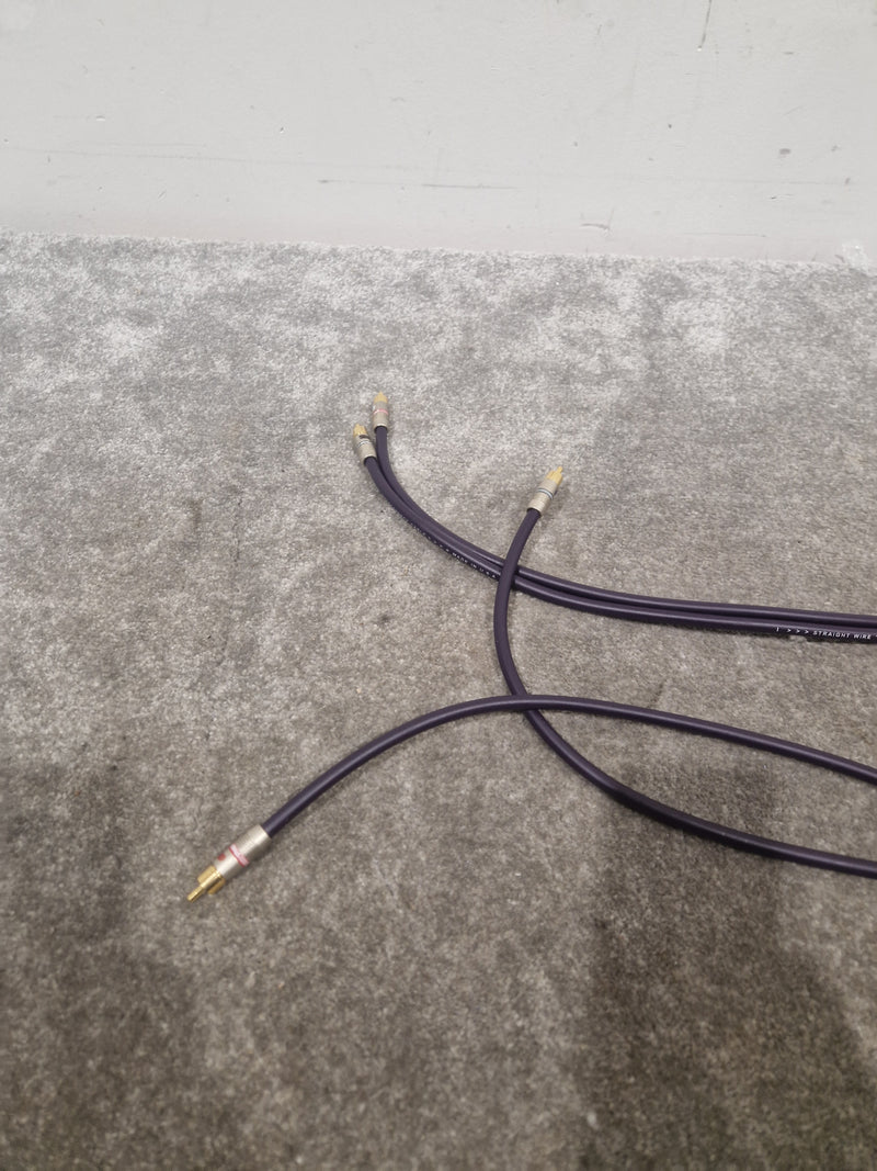 Purple RCA Phono Cable Straight Wire 2FT Pair Audio Cable - High-Quality - Excellent - Image 13