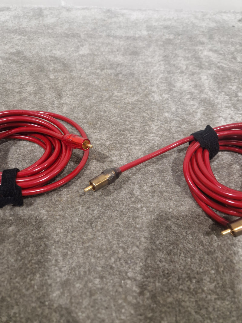 High Qaulity 5FT Red RCA Phono Cable Pair Single Heads Audio Cable - Superior Signal - Excellent - Image 4