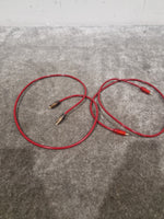 High Qaulity 1FT Red RCA Phono Cable Pair Single Heads Audio Cable - Durable Construction - Excellent - Image 4