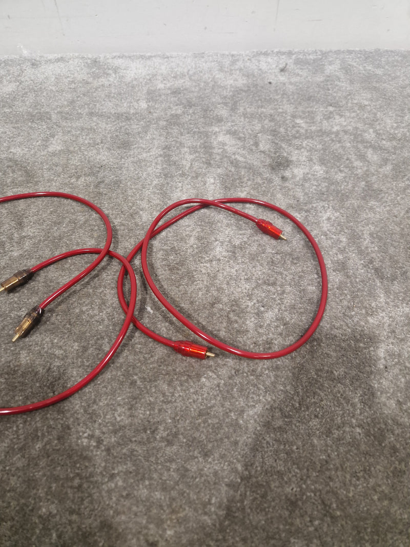 High Qaulity 1FT Red RCA Phono Cable Pair Single Heads Audio Cable - Durable Construction - Excellent - Image 5