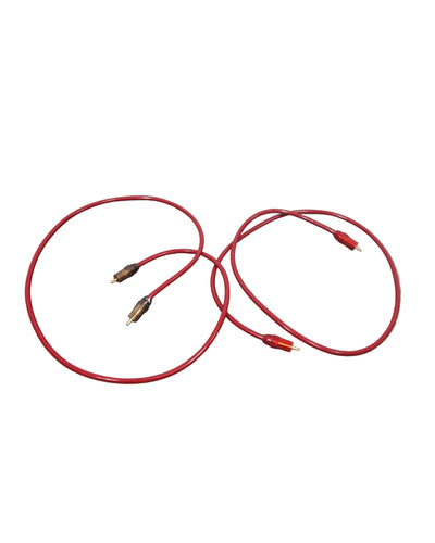 High Qaulity 1FT Red RCA Phono Cable Pair Single Heads Audio Cable - Durable Construction - Excellent
