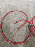 High Qaulity 1FT Red RCA Phono Cable Pair Single Heads Audio Cable - Durable Construction - Excellent - Image 8