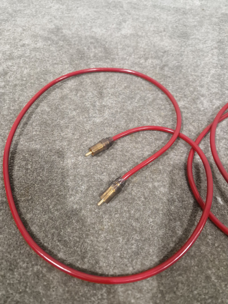High Qaulity 1FT Red RCA Phono Cable Pair Single Heads Audio Cable - Durable Construction - Excellent - Image 8